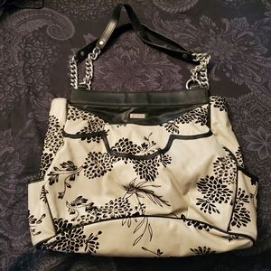 Miche Prima bag, cream and velvet floral shell
